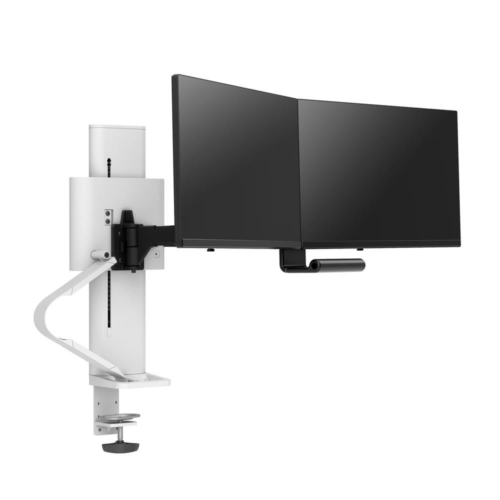 Ergotron TRACE Dual Monitors Biały - uchwyt biurkowy na dwa monitory