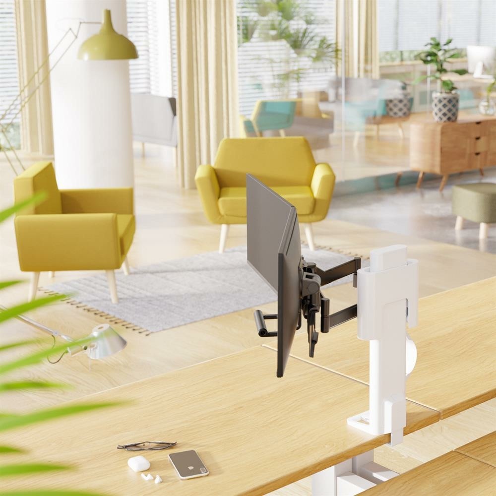 Zdjęcie do “Ergotron TRACE Dual Monitors Biały - uchwyt biurkowy na dwa monitory”.