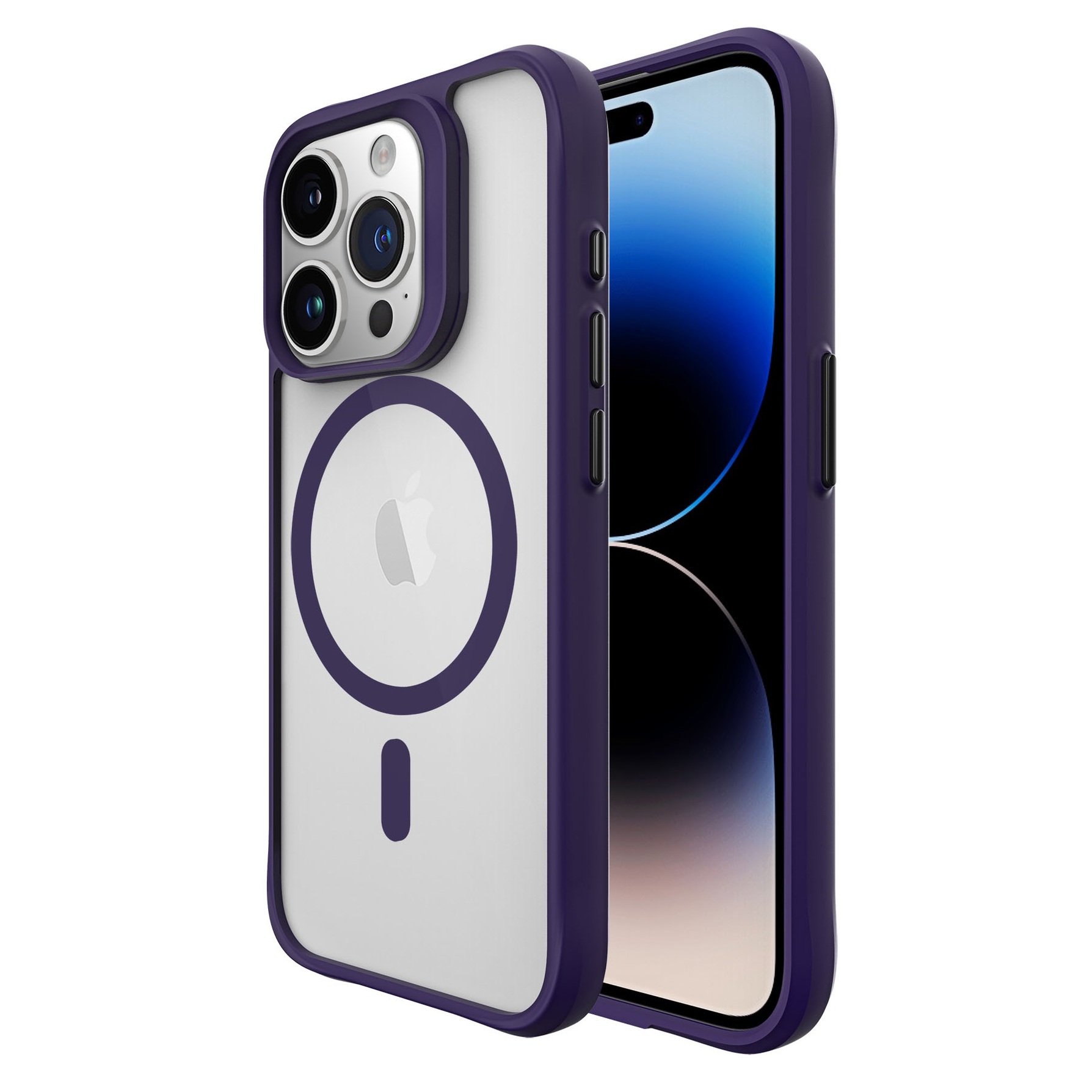 Zdjęcie do “Jinya XPRO Magsafe Protecting Case Purple - etui iPhone 15 Pro”.