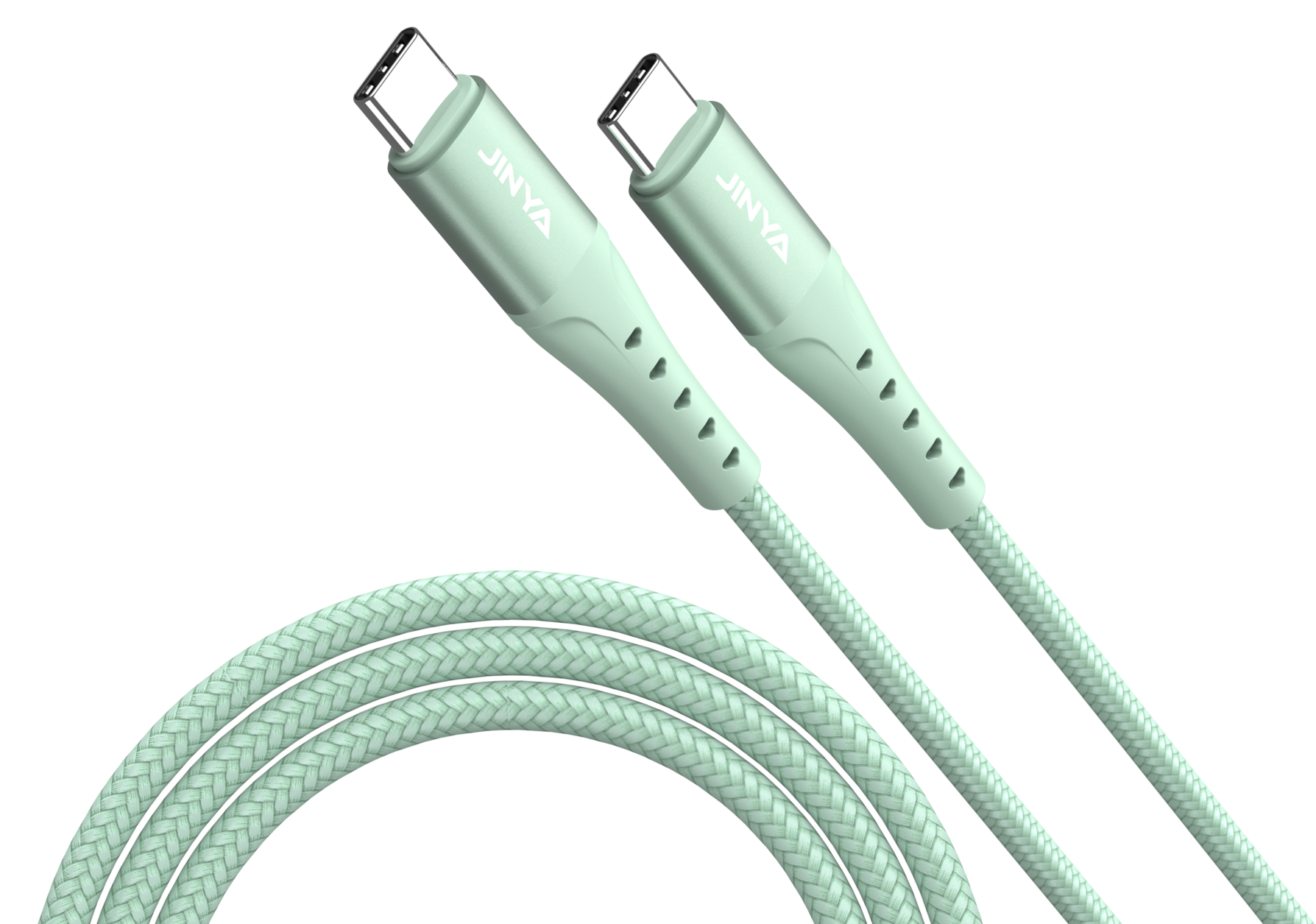 Jinya TechLink USB-C To C Cable 1,8m Green - kabel USB-C