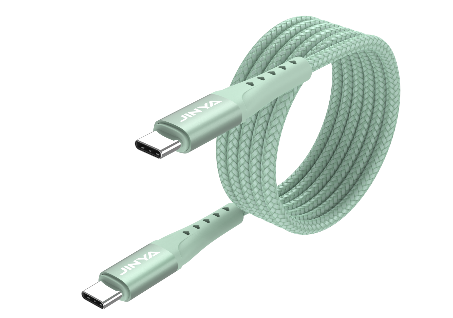 Jinya TechLink USB-C To C Cable 1,8m Green - kabel USB-C
