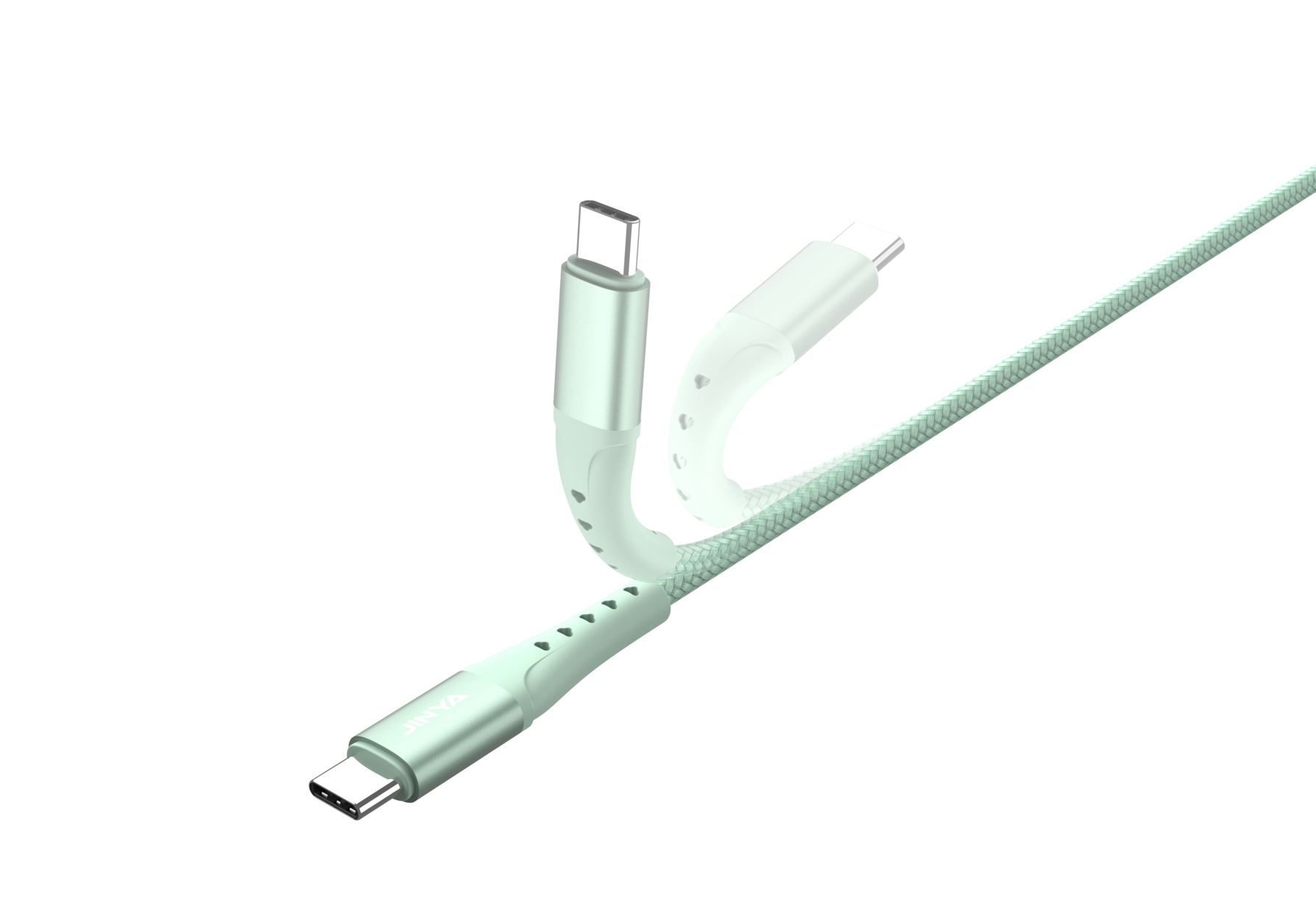 Jinya TechLink USB-C To C Cable 1,8m Green - kabel USB-C
