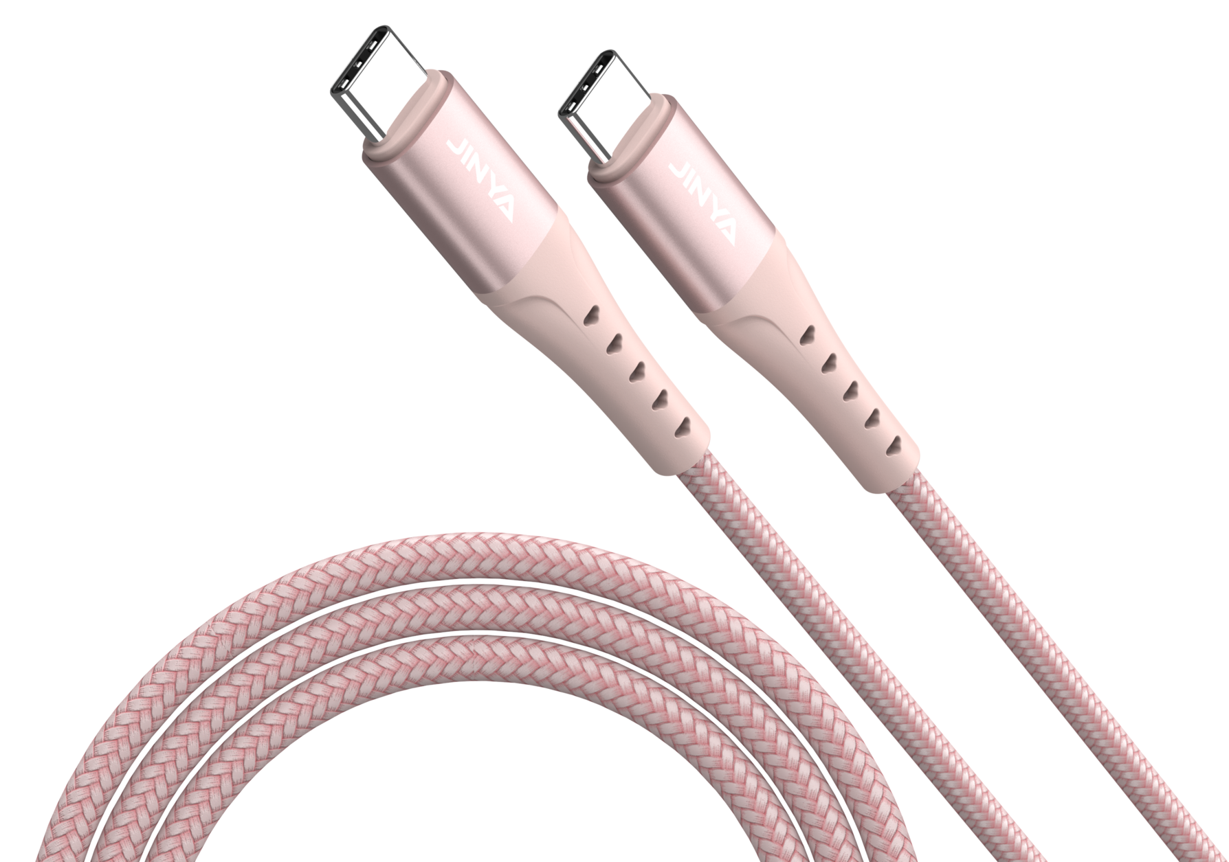 Jinya TechLink USB-C To C Cable 1,8m Pink - kabel USB-C