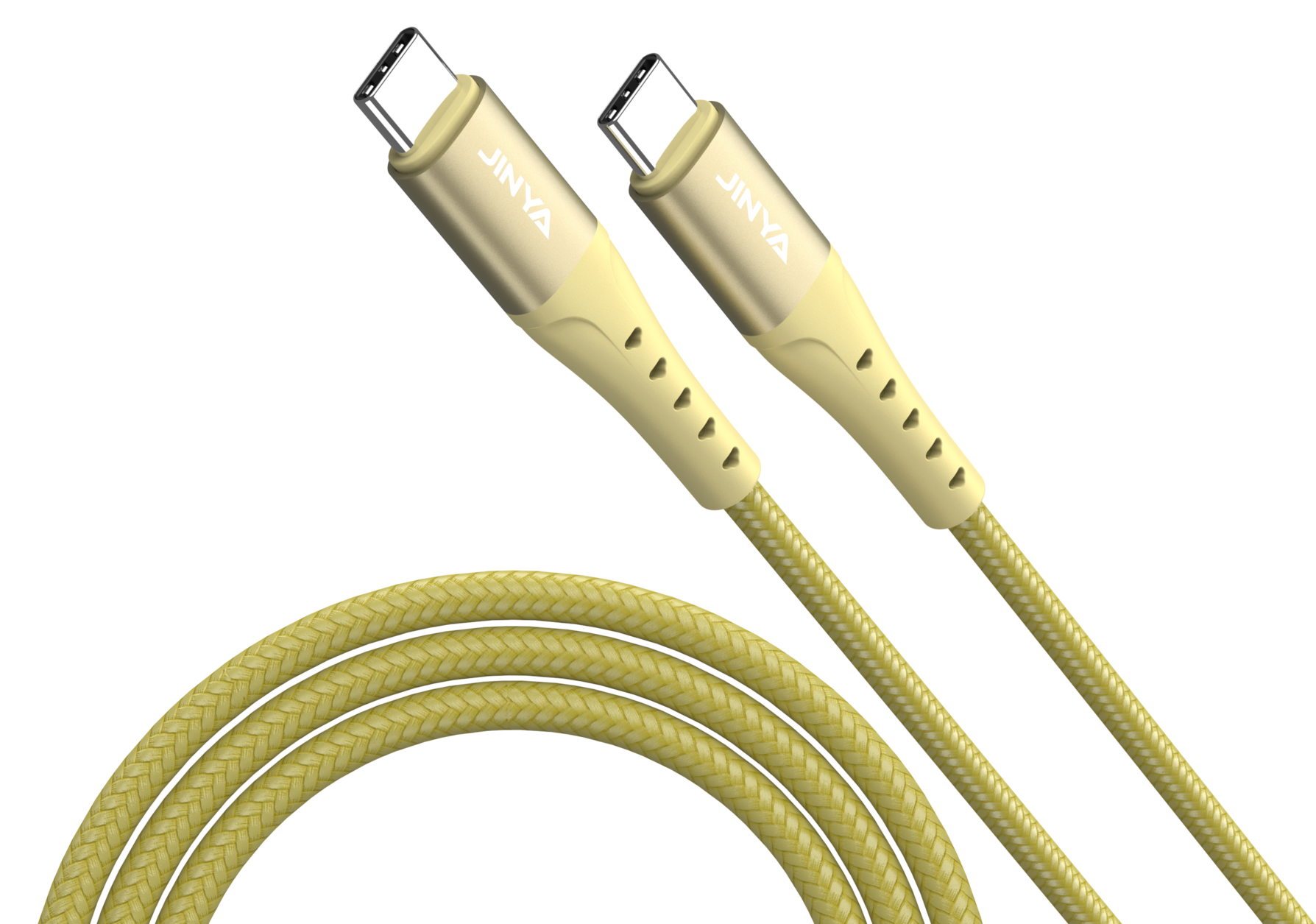 Zdjęcie do “Jinya TechLink USB-C To C Cable 1,8m Yellow - kabel USB-C”.