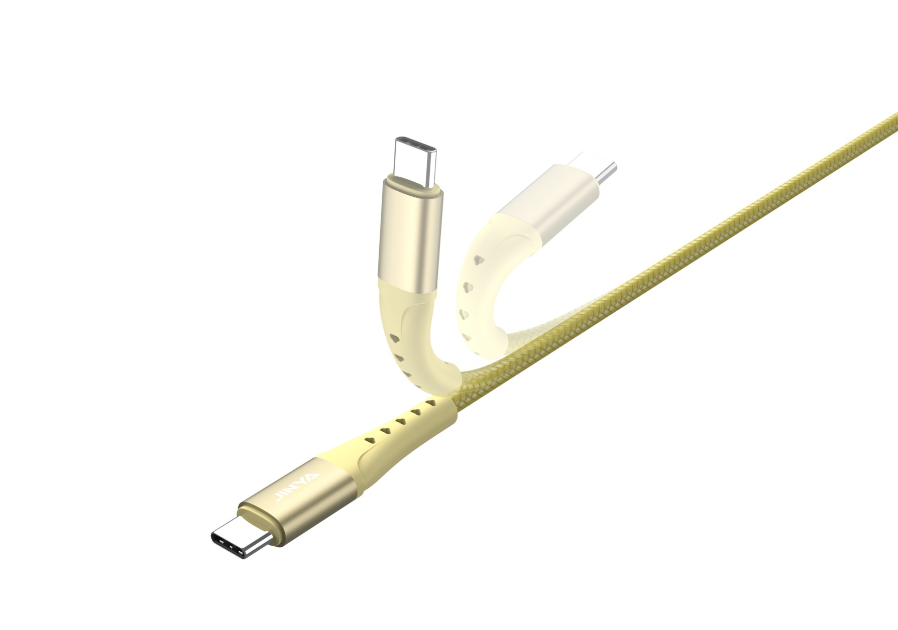 Zdjęcie do “Jinya TechLink USB-C To C Cable 1,8m Yellow - kabel USB-C”.
