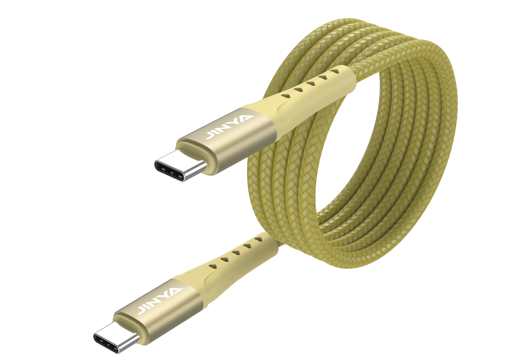 Zdjęcie do “Jinya TechLink USB-C To C Cable 1,8m Yellow - kabel USB-C”.