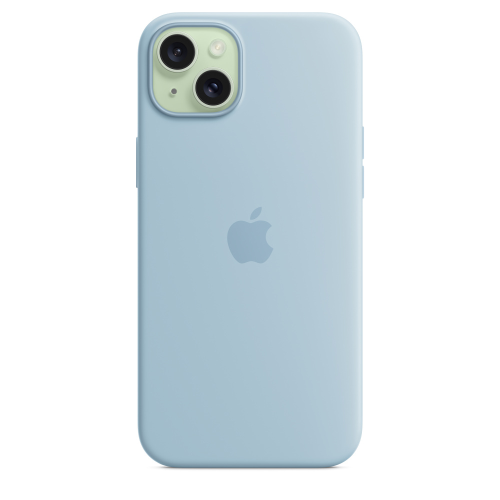 Zdjęcie do “iPhone 15 Plus Silicone Case with MagSafe - Light Blue”.