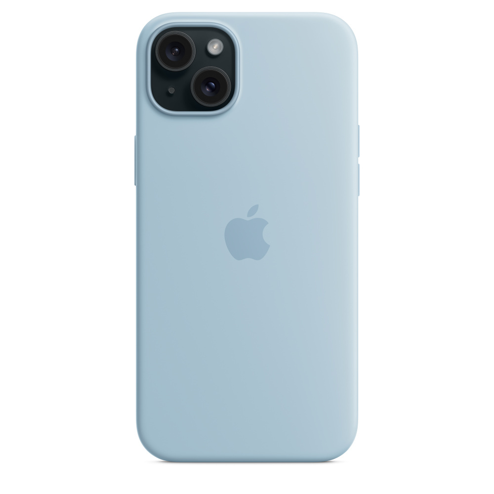 Zdjęcie do “iPhone 15 Plus Silicone Case with MagSafe - Light Blue”.