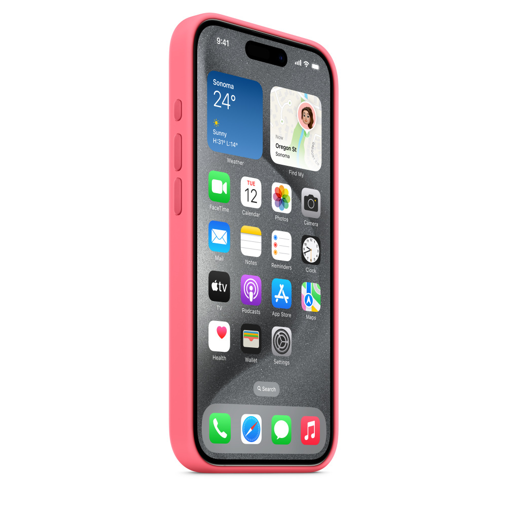 Apple iPhone 15 Pro Silicone Case with MagSafe - Pink