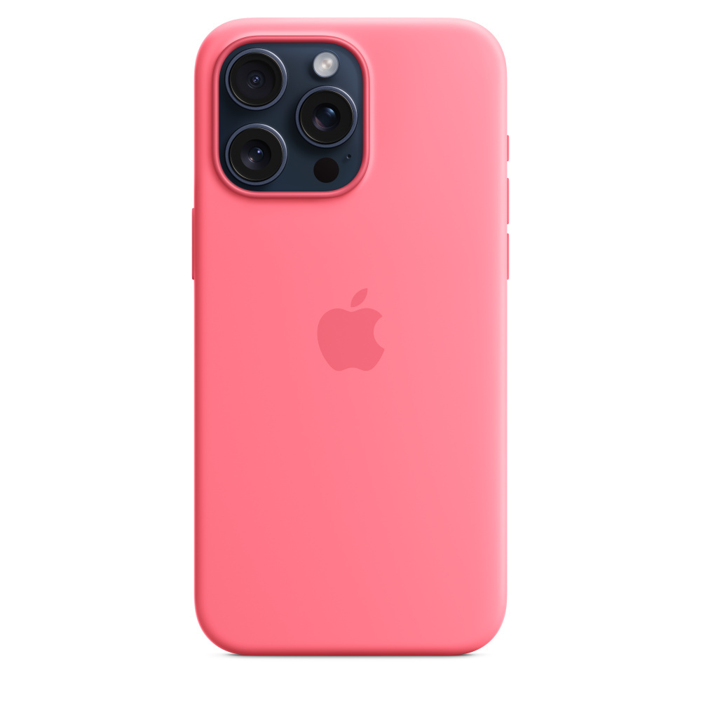 Apple iPhone 15 Pro Max Silicone Case with MagSafe - Pink