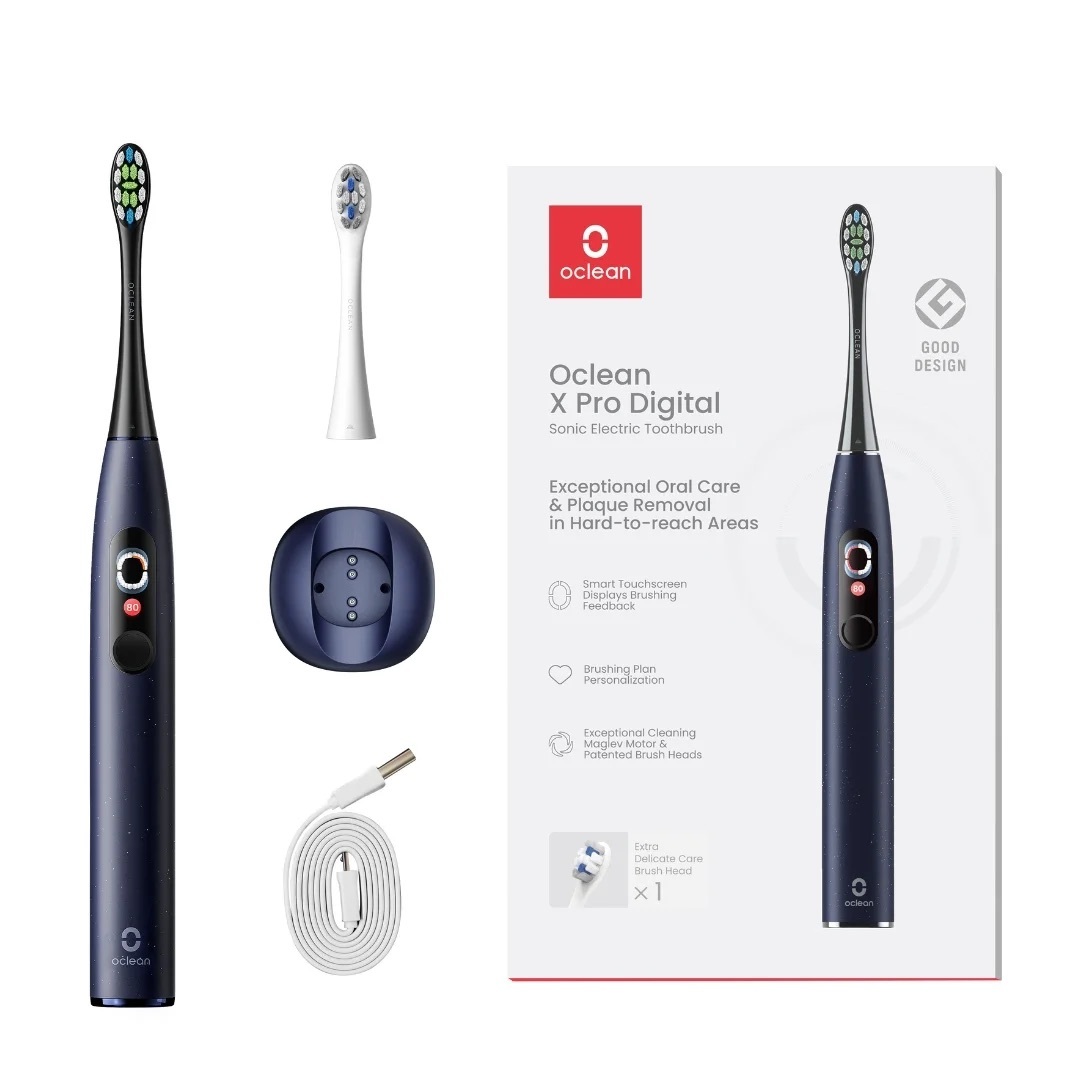 Oclean X Pro Digital Ciemnoniebieska - inteligentna szczoteczka