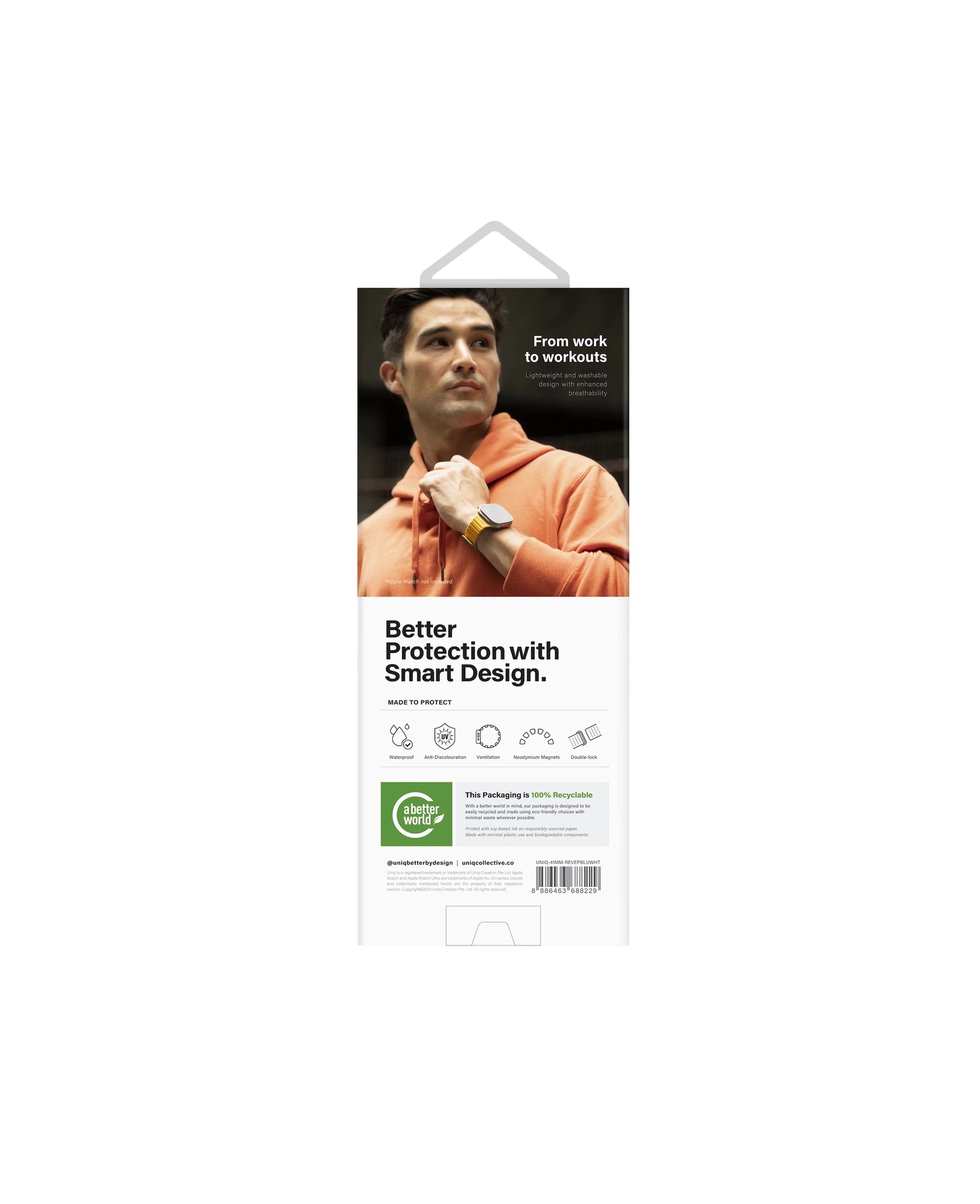 Zdjęcie do “UNIQ Revix Evo Reversible Magnetic niebiesko biały - pasek Apple Watch 38/40/41 mm”.