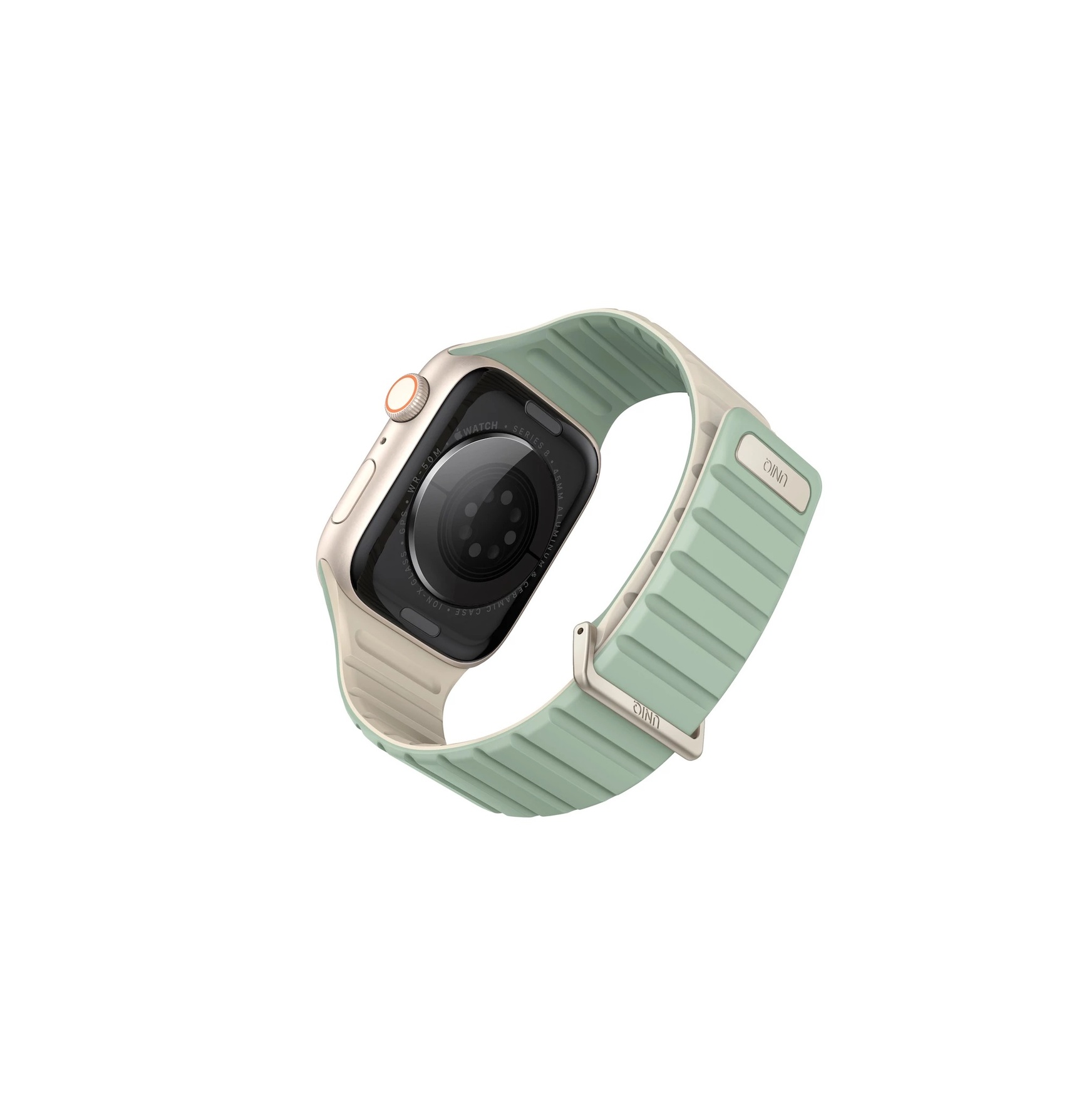 Zdjęcie do “UNIQ Revix Evo Reversible Magnetic miętowo beżowy - pasek Apple Watch 38/40/41 mm”.