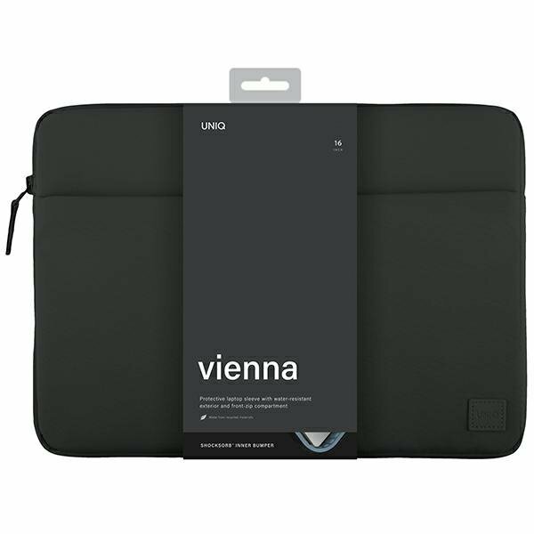 UNIQ Vienna laptop Sleeve czarny - pokrowiec Macbook 16"