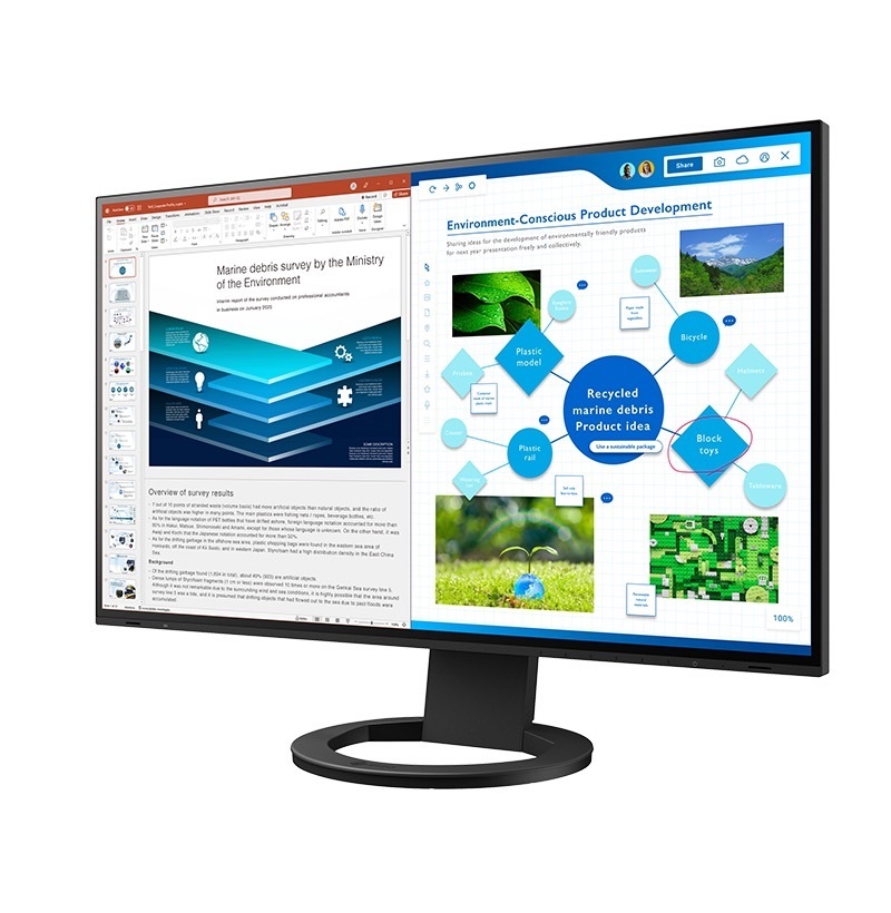 Zdjęcie do “EIZO FlexScan EV2781-BK - monitor LCD IPS 27", rozdzielczość 2560 x 1440 (16:9), złącza USB-C, DisplayPort, HDMI (czarny)”.
