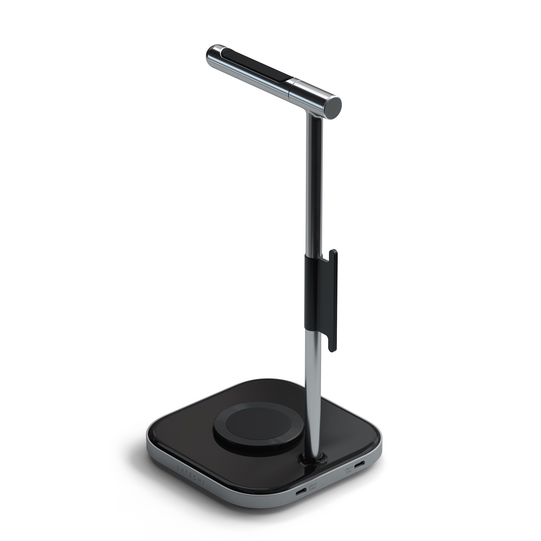 Zdjęcie do “Satechi Headphone Stand 2in1 - ładowarka indukcyjna z uchwytem na słuchawki”.