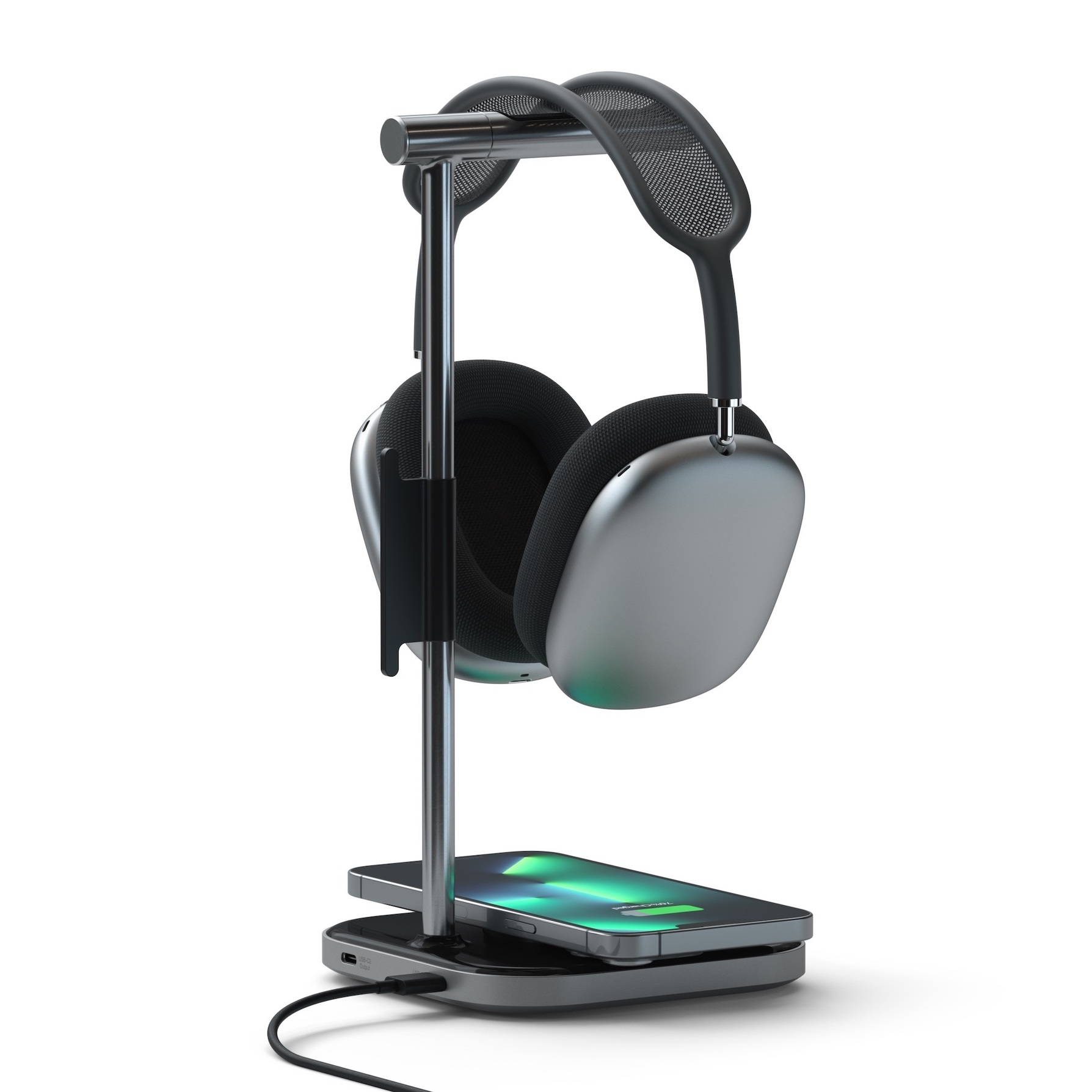 Satechi Headphone Stand 2in1 - ładowarka indukcyjna z uchwytem na słuchawki