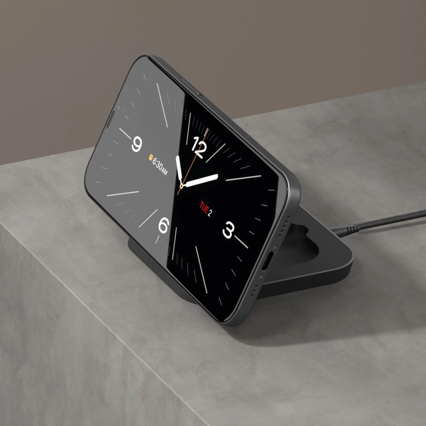 Zdjęcie do “ZENS Nightstand Charger 20W Czarna - ładowarka indukcyjna”.