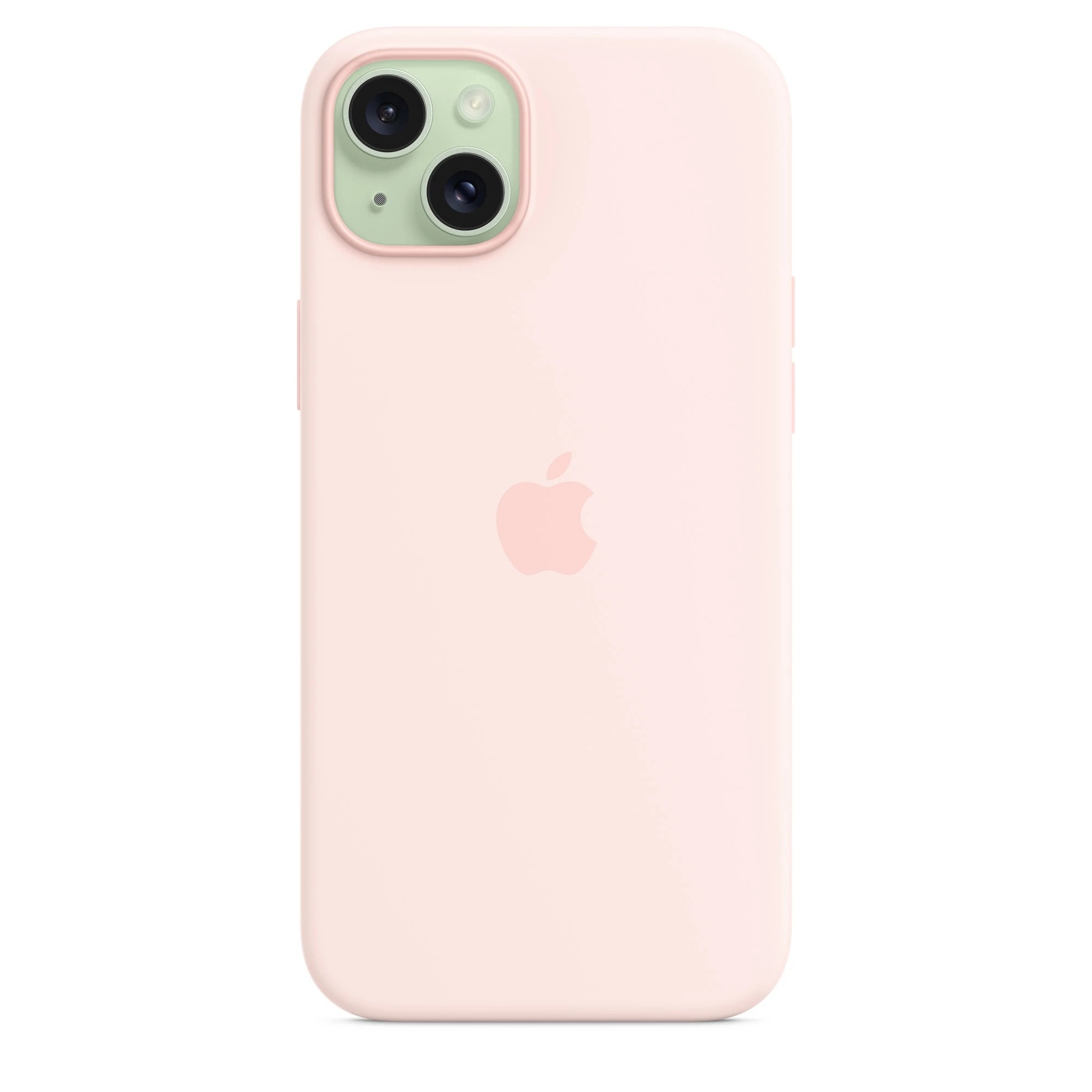 Zdjęcie do “Apple iPhone 15 Plus Silicone Case with MagSafe - Light Pink”.