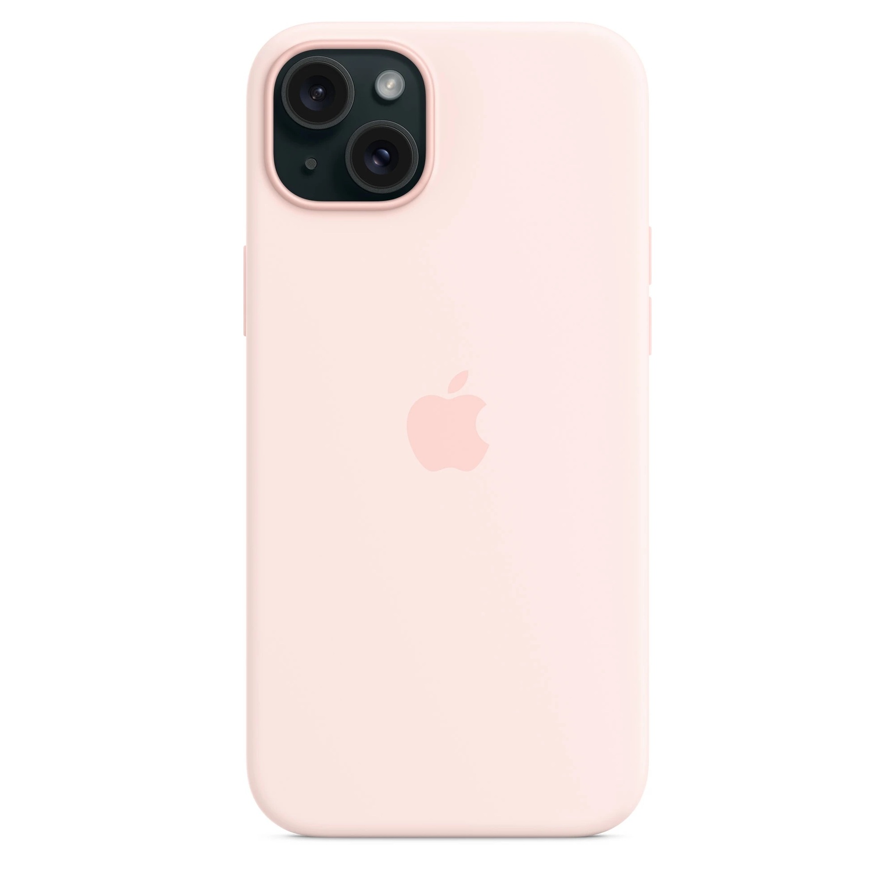 Zdjęcie do “Apple iPhone 15 Plus Silicone Case with MagSafe - Light Pink”.