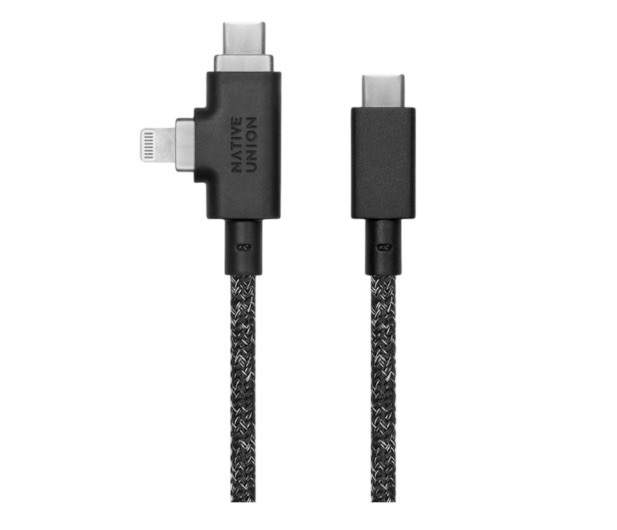 Native Union Belt Cable Pro 240W USB-C to USB-C i Lightning Czarny - kabel USB-C