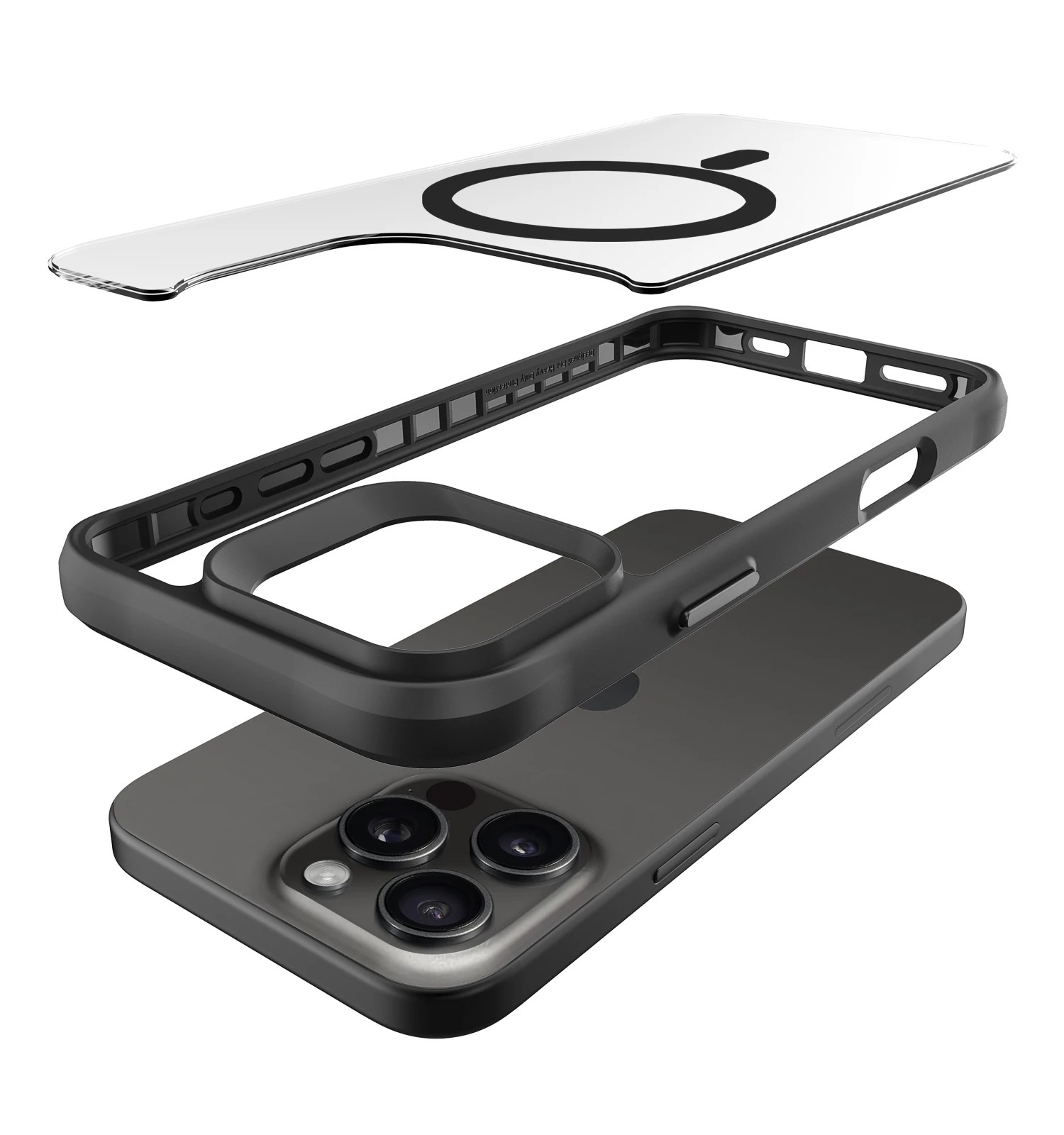 Zdjęcie do “Jinya XPRO Magsafe Protecting Case czarny - etui iPhone 16 Pro Max”.