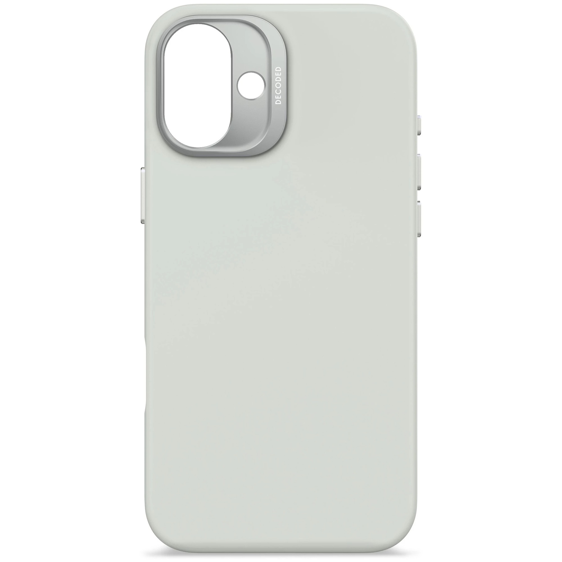 Zdjęcie do “Decoded Silicone Case Magsafe Jasnoszary - etui iPhone 16 Plus”.