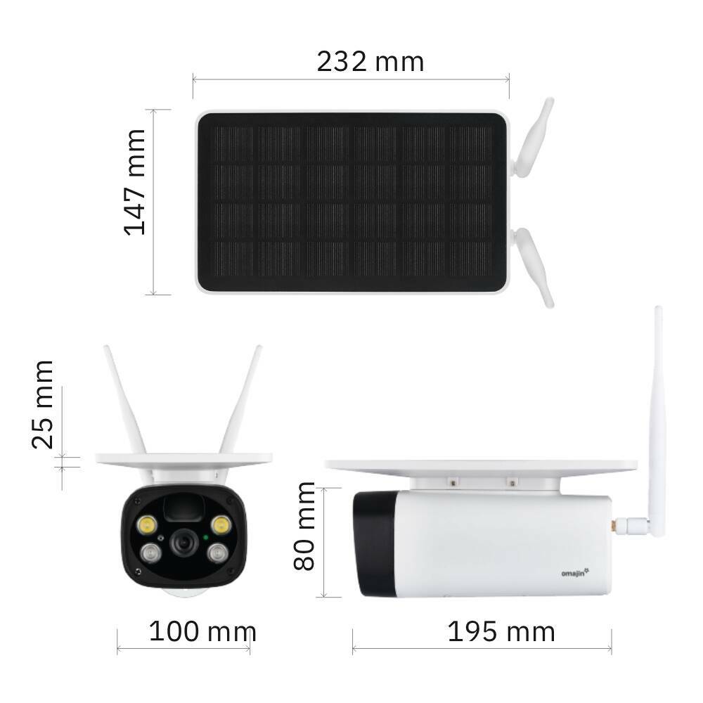 Omajin Outdoor Solar Camera - zewnętrzna kamera