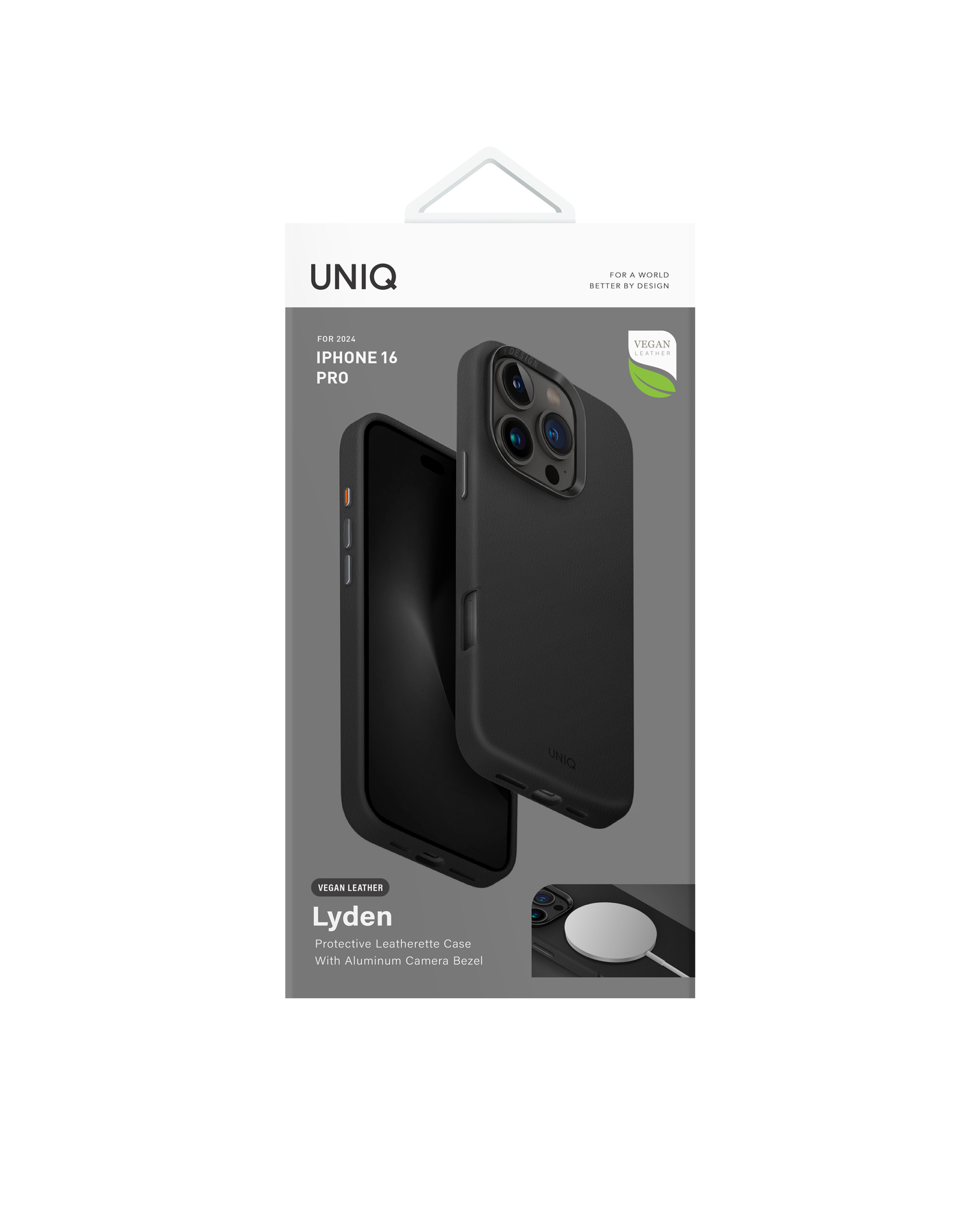 Zdjęcie do “UNIQ Lyden MagSafe Czarny - etui iPhone 16 Pro”.