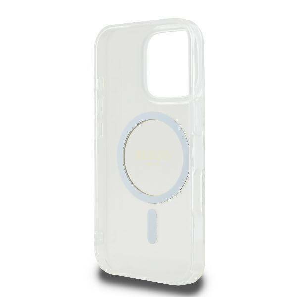 Zdjęcie do “Guess IML Glitter Circle MS przeźroczysty - etui iPhone 16 Pro”.
