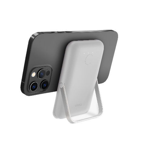 UNIQ Hoveo 5000mAh Magnetic USB-C 20W jasnoszarny - powerbank