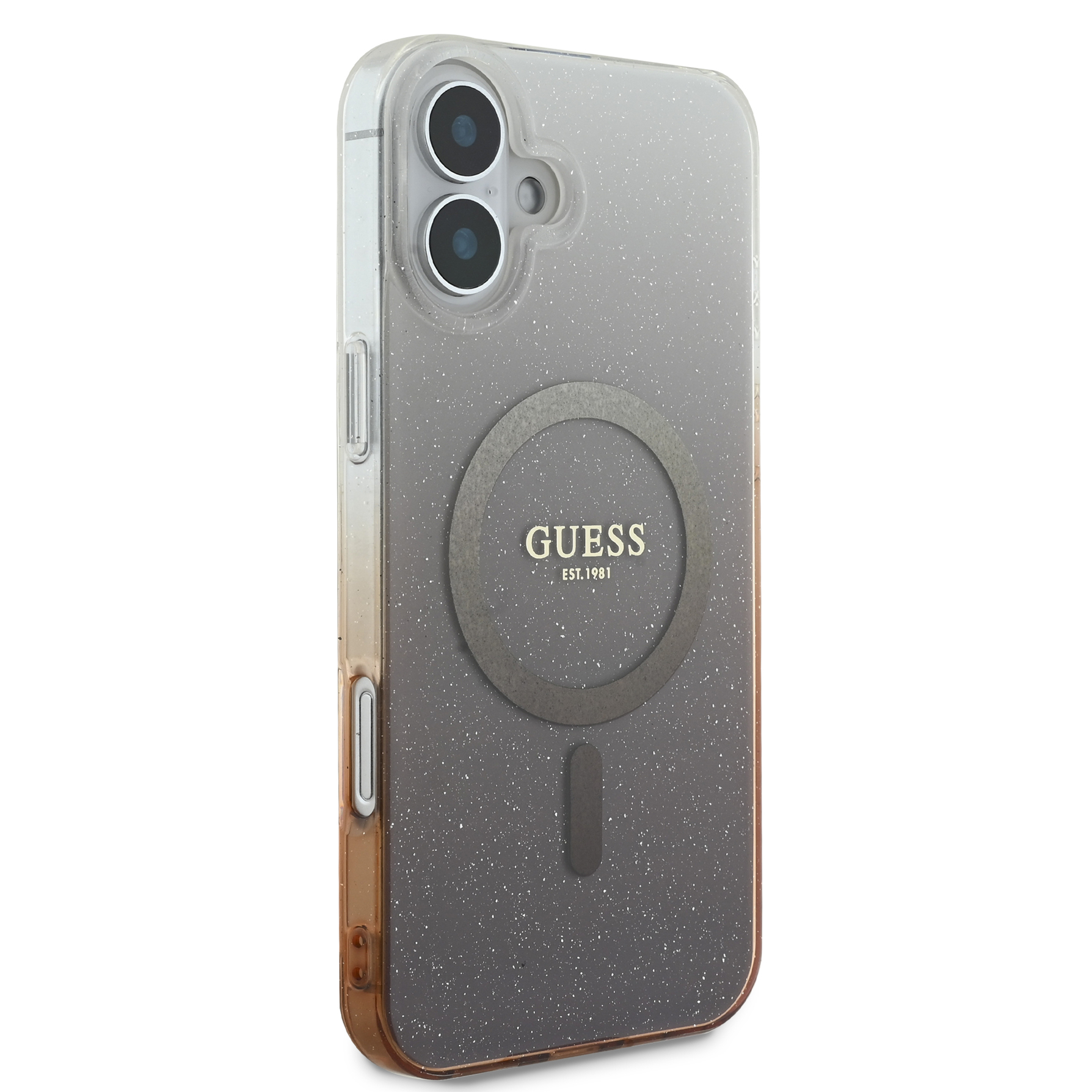 Zdjęcie do “Guess IML Glitter Gradient MS brązowy - etui iPhone 16 Plus”.