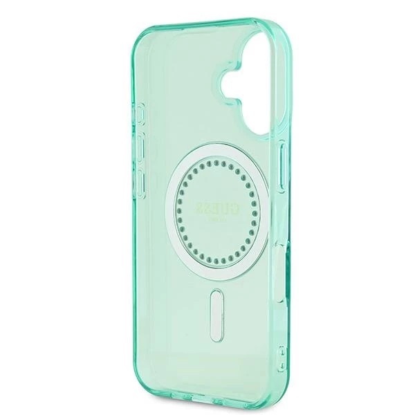 Zdjęcie do “Guess IML Rhinestones MS zielony - euti iPhone 16”.