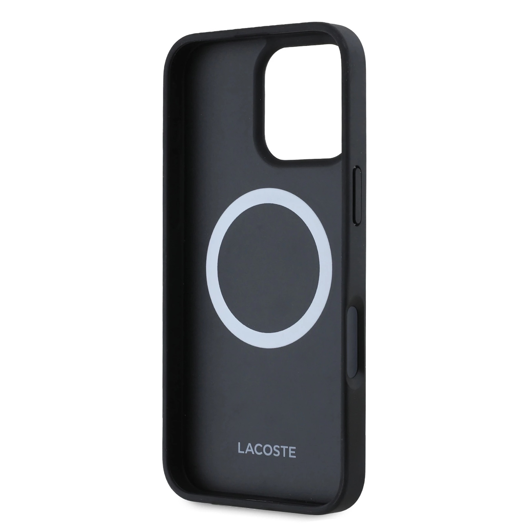 Zdjęcie do “Lacoste Iconic Petit Pique MS granatowy - etui iPhone 16 Pro”.