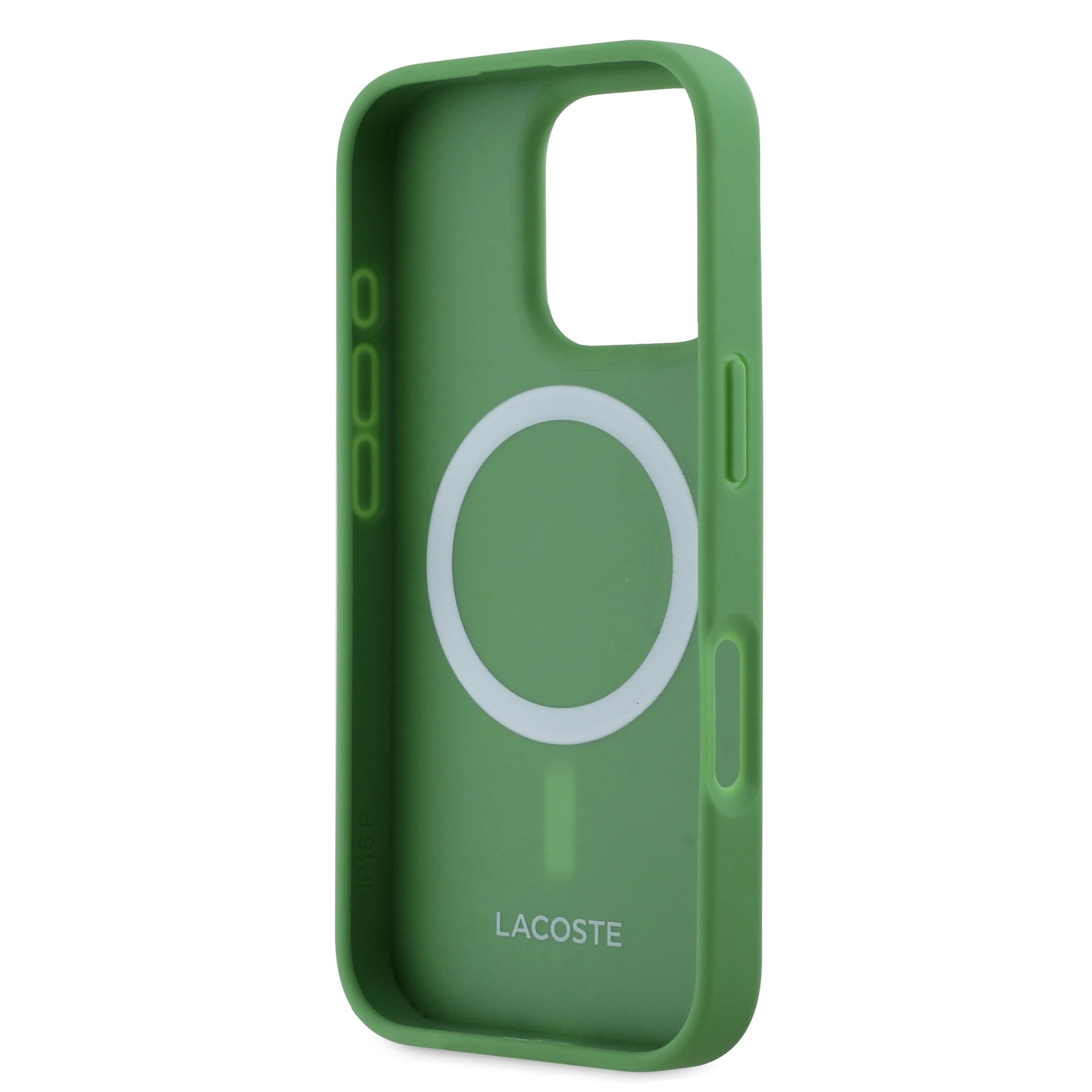 Zdjęcie do “Lacoste HC Woven Logo Magsafe Zielony - etui iPhone 16 Pro Max”.