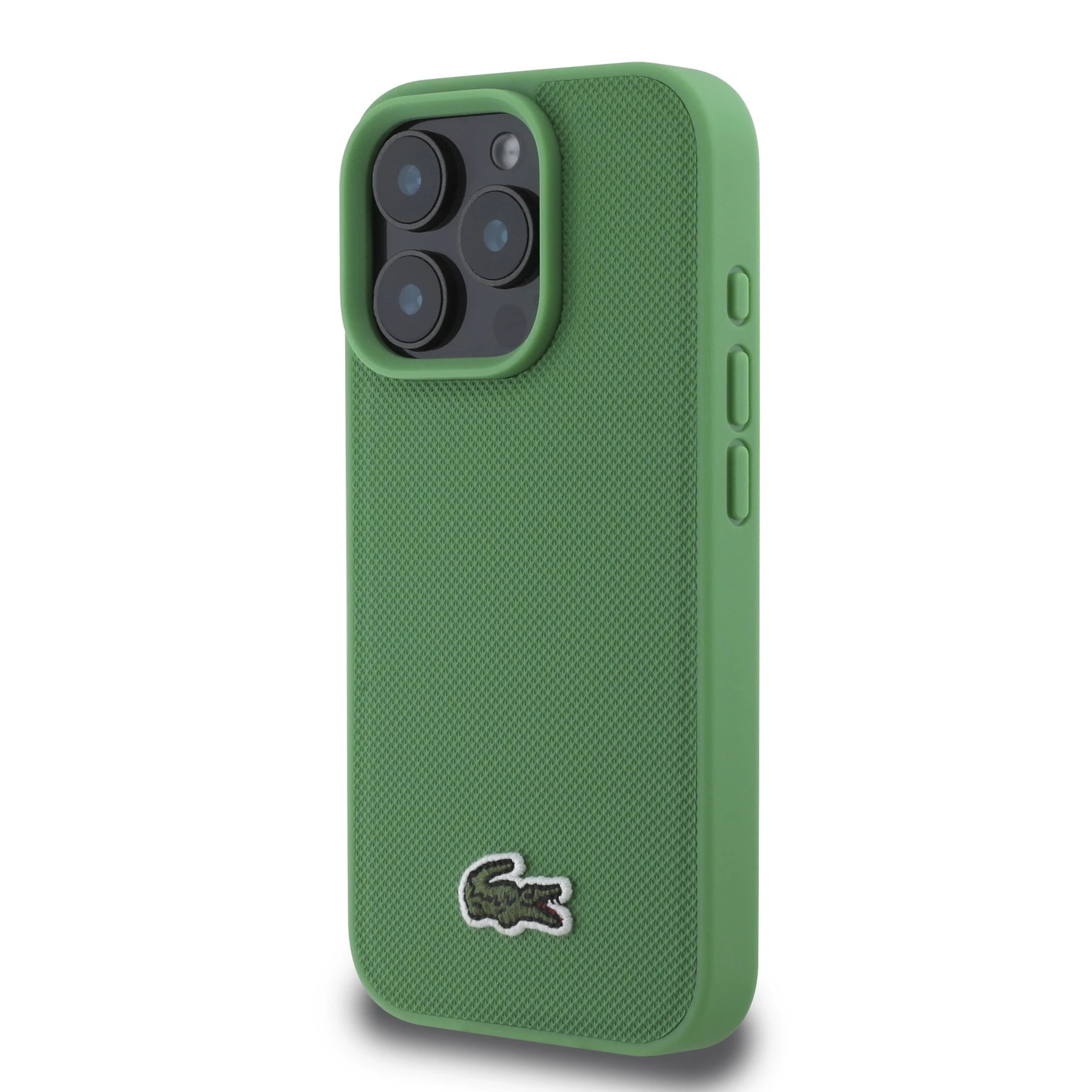 Zdjęcie do “Lacoste HC Woven Logo Magsafe Zielony - etui iPhone 16 Pro Max”.