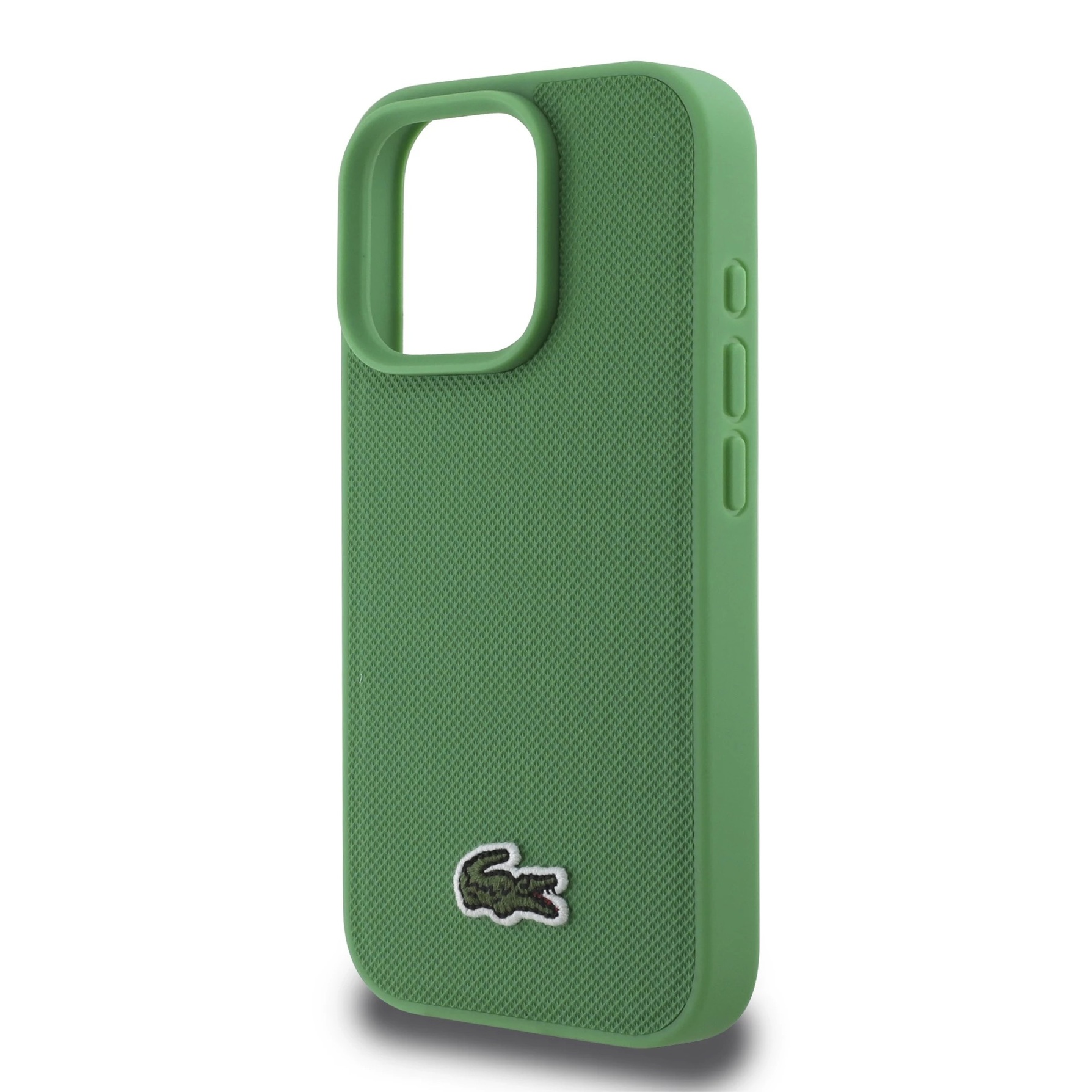 Zdjęcie do “Lacoste HC Woven Logo Magsafe Zielony - etui iPhone 16 Pro Max”.