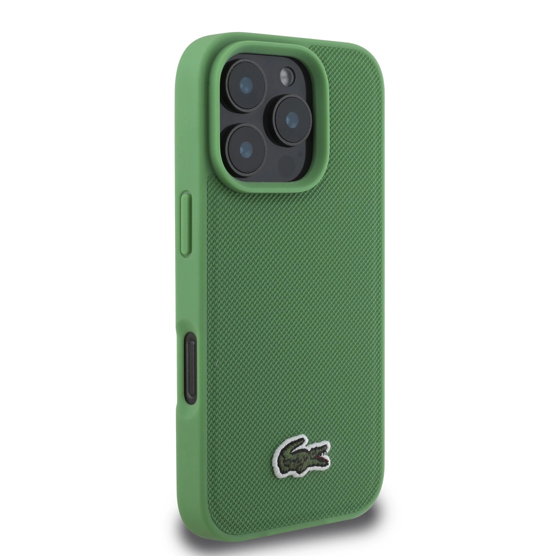 Zdjęcie do “Lacoste HC Woven Logo Magsafe Zielony - etui iPhone 16 Pro Max”.