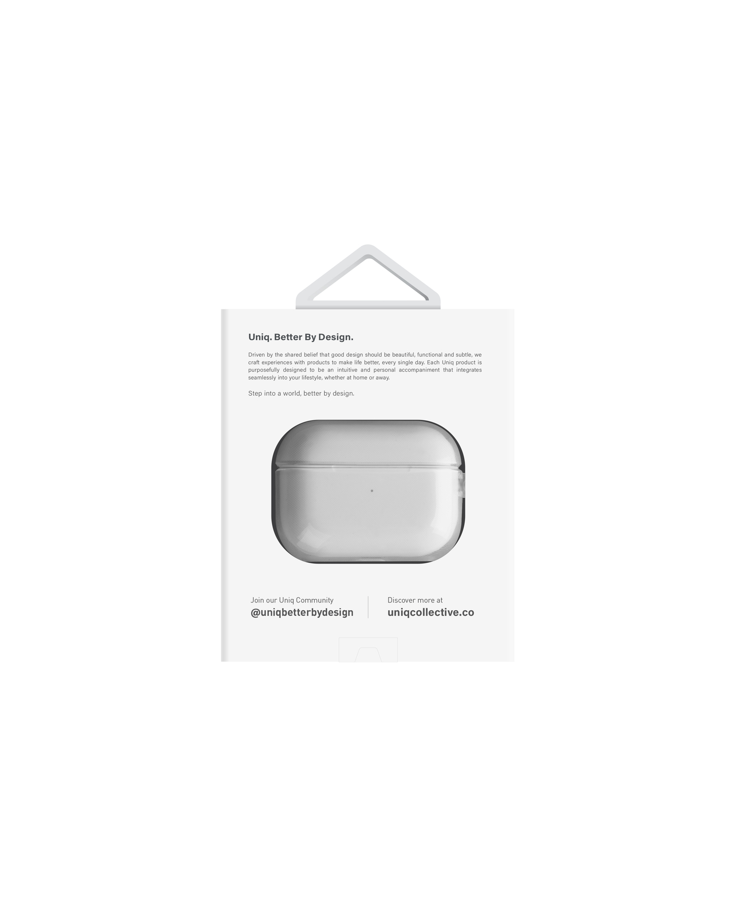 Uniq Glase Hang Case Clear - etui Airpods Pro 2Gen