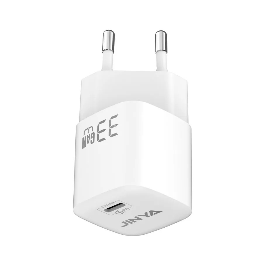 Zdjęcie do “Jinya PD 33W GaN USB-C White - ładowarka sieciowa”.
