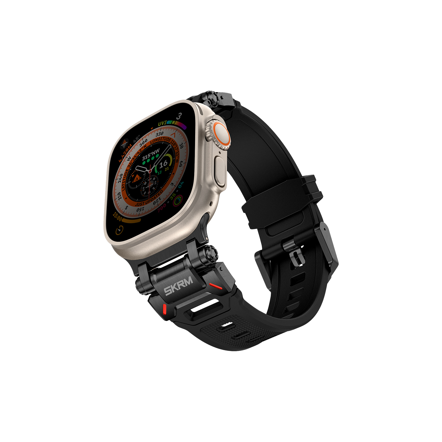 Zdjęcie do “Skinarma Titon czarny - pasek Apple Watch Ultra 42/44/45/46/49”.