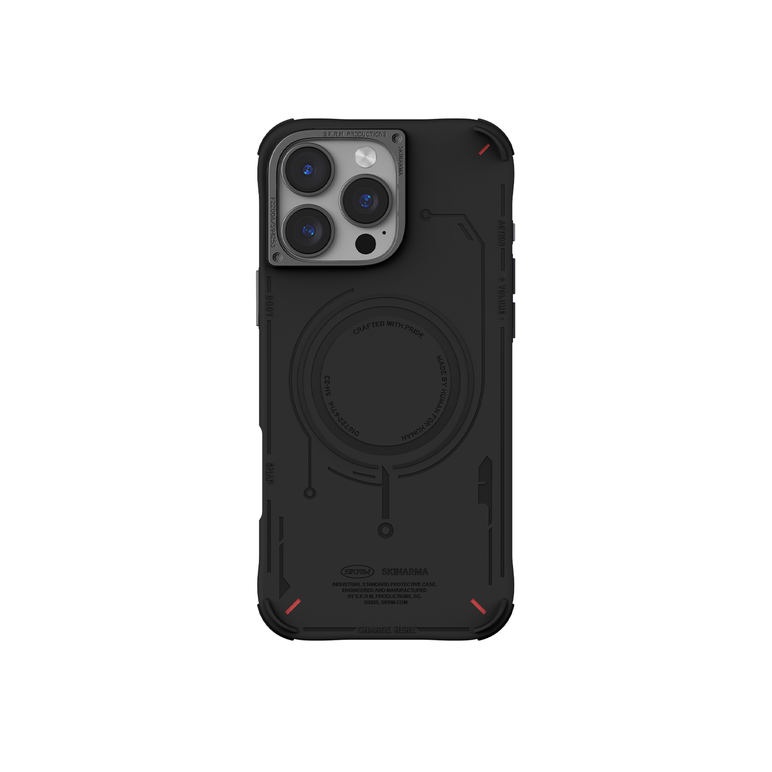 Zdjęcie do “Skinarma Mecha MagSafe czarny - etui iPhone 16 Pro”.