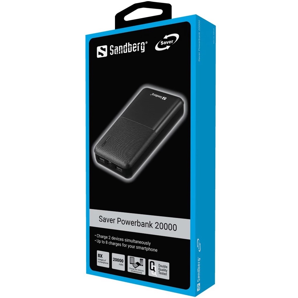 Zdjęcie do “Sandberg Saver 20000 mAh - powerbank”.