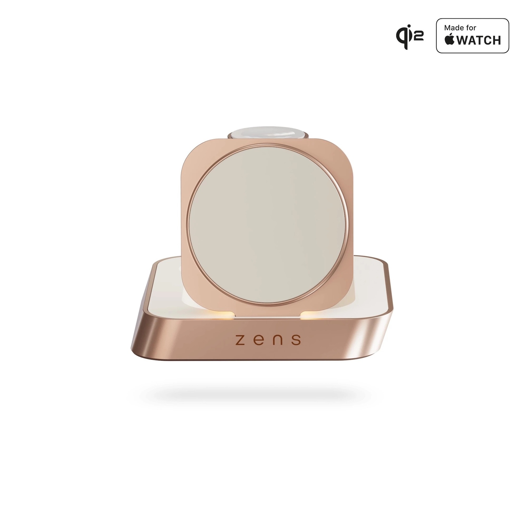Zdjęcie do “ZENS Nightstand Charger Pro 2 2in1 Miedziany - ładowarka bezprzewodowa”.