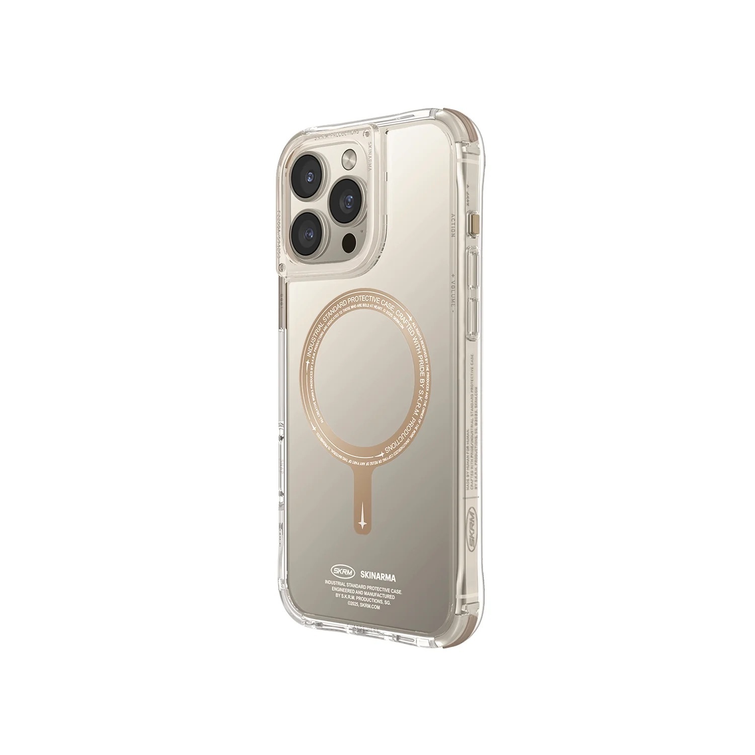 Zdjęcie do “Skinarma Saido MagSafe szampański - etui iPhone 16 Pro”.