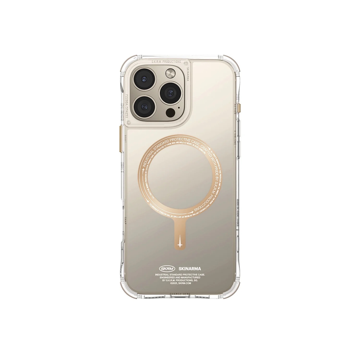 Zdjęcie do “Skinarma Saido MagSafe szampański - etui iPhone 16 Pro”.