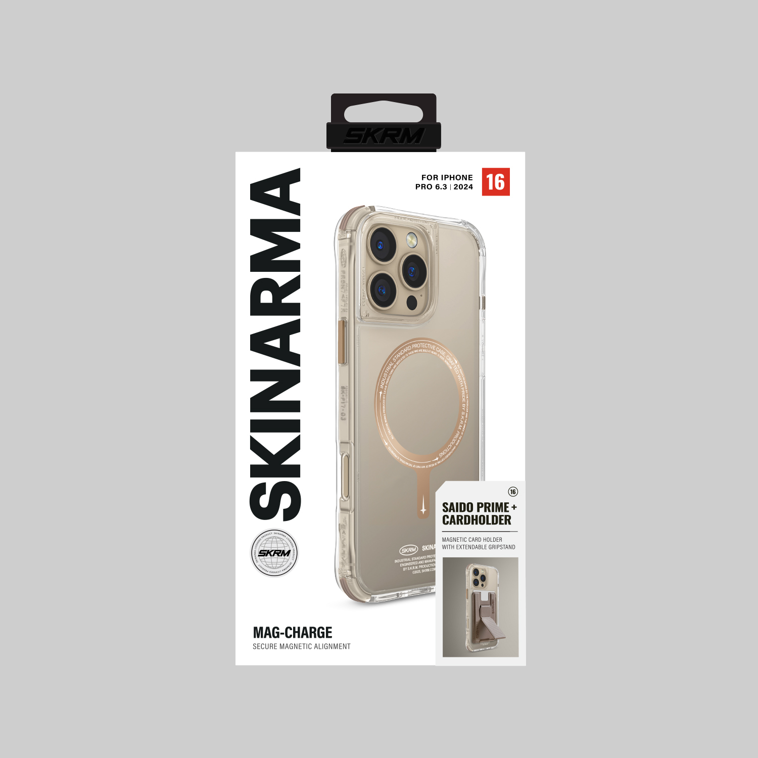 Zdjęcie do “Skinarma Saido MagSafe szampański - etui iPhone 16 Pro”.