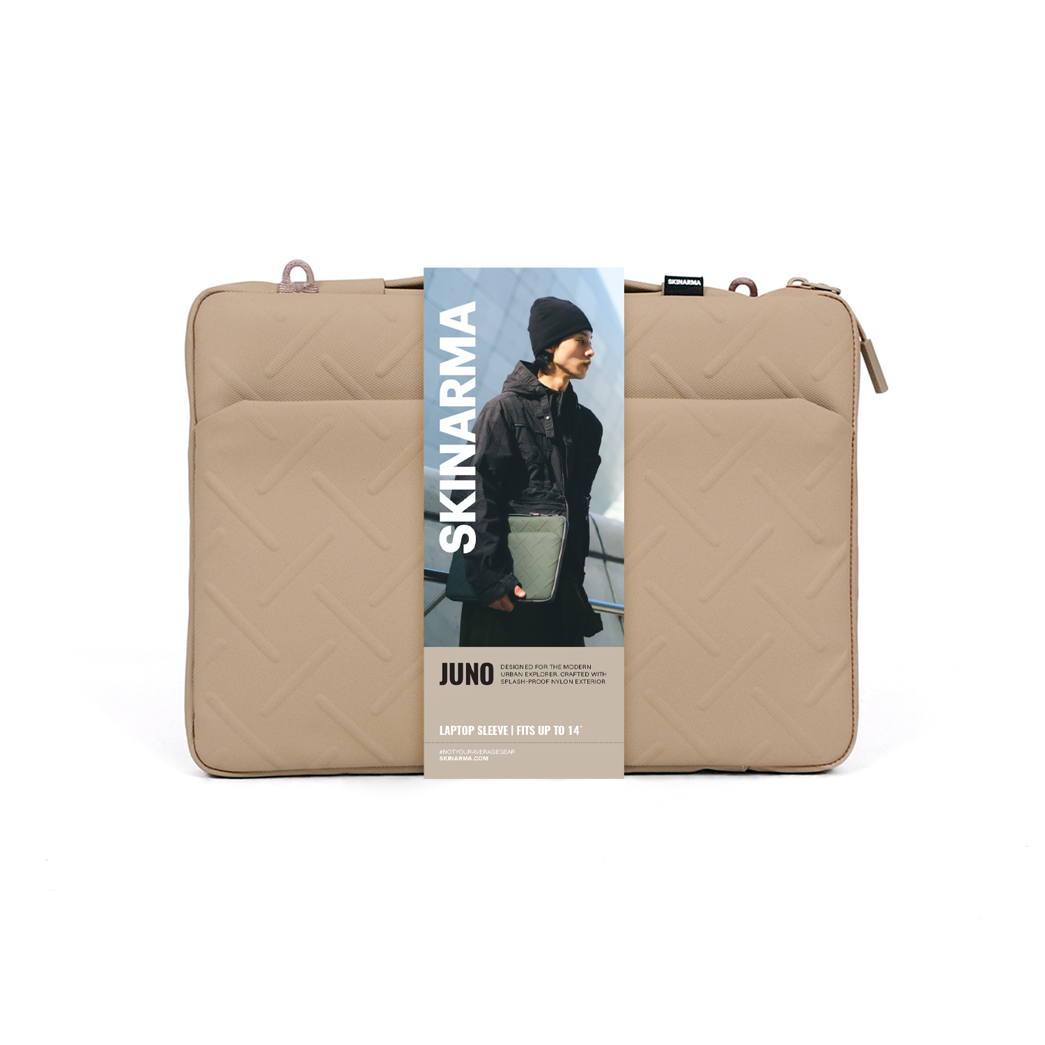 Zdjęcie do “Skinarma Juno khaki - torba Macbook 14"”.