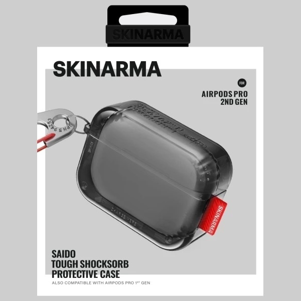 Zdjęcie do “Skinarma Saido Czarny - etui AirPods Pro 2”.