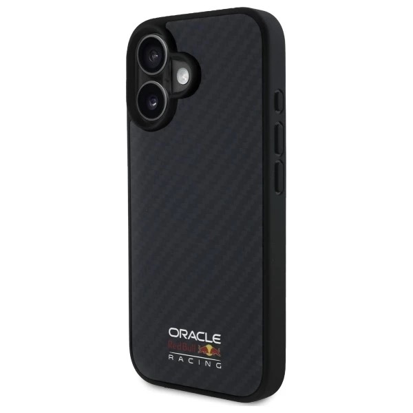 Zdjęcie do “Red Bull Carbon Fiber Shiny Logo MagSafe czarny - etui iPhone 16”.